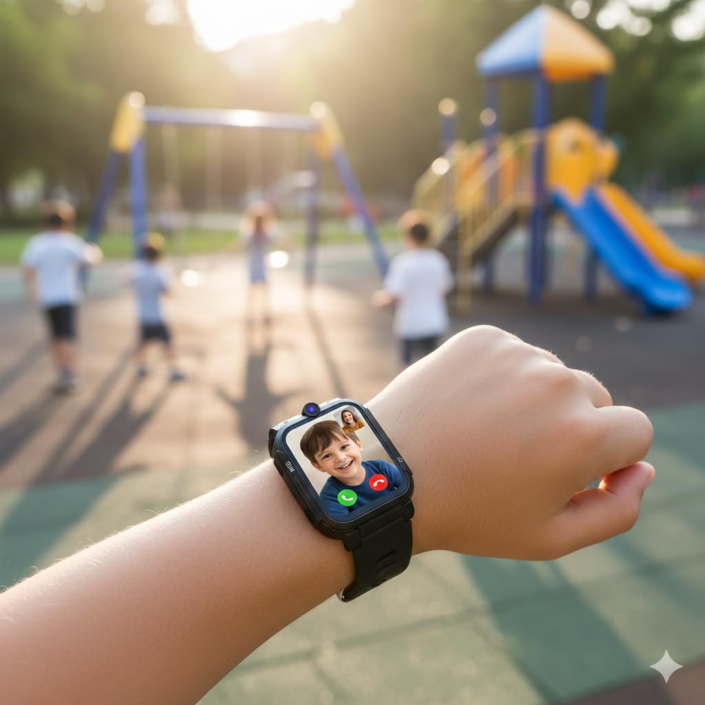 Montre Connectée Enfant 4G — GPS, Caméra, Écran Tactile & Éducative | Fille & Garçon