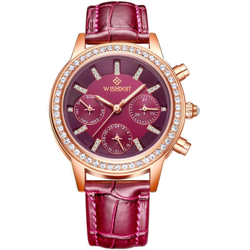 Montre Femme Multifonction Étanche | Quartz Coloris au Choix