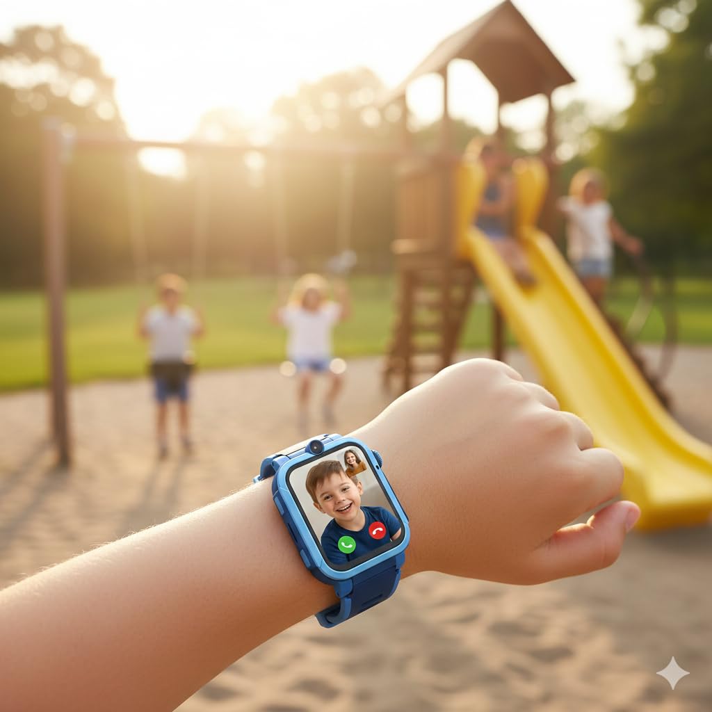 Montre Connectée Enfant 4G — GPS, Caméra, Écran Tactile & Éducative | Fille & Garçon
