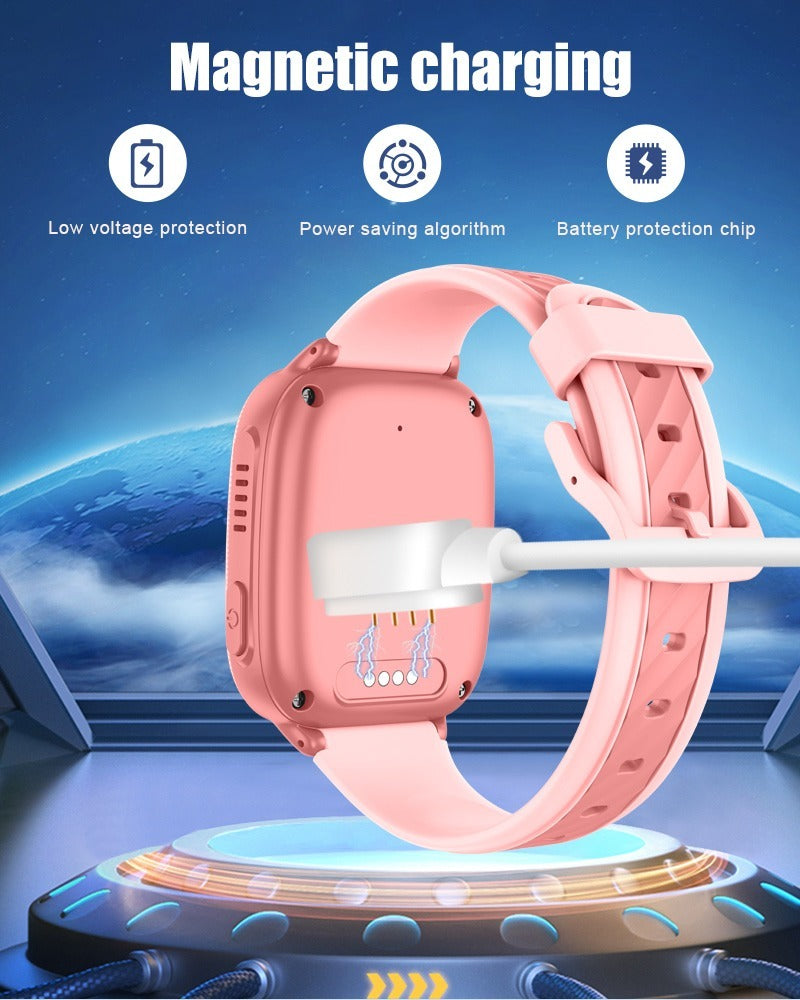 Montre Connectée Enfant 4G GPS D53 — Appel Vidéo, SOS & Contrôle Parental