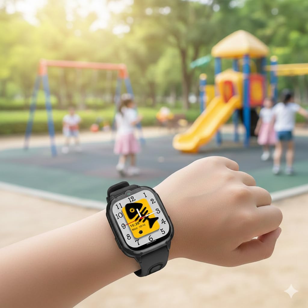 Montre Connectée Enfant 4G GPS D53 — Appel Vidéo, SOS & Contrôle Parental