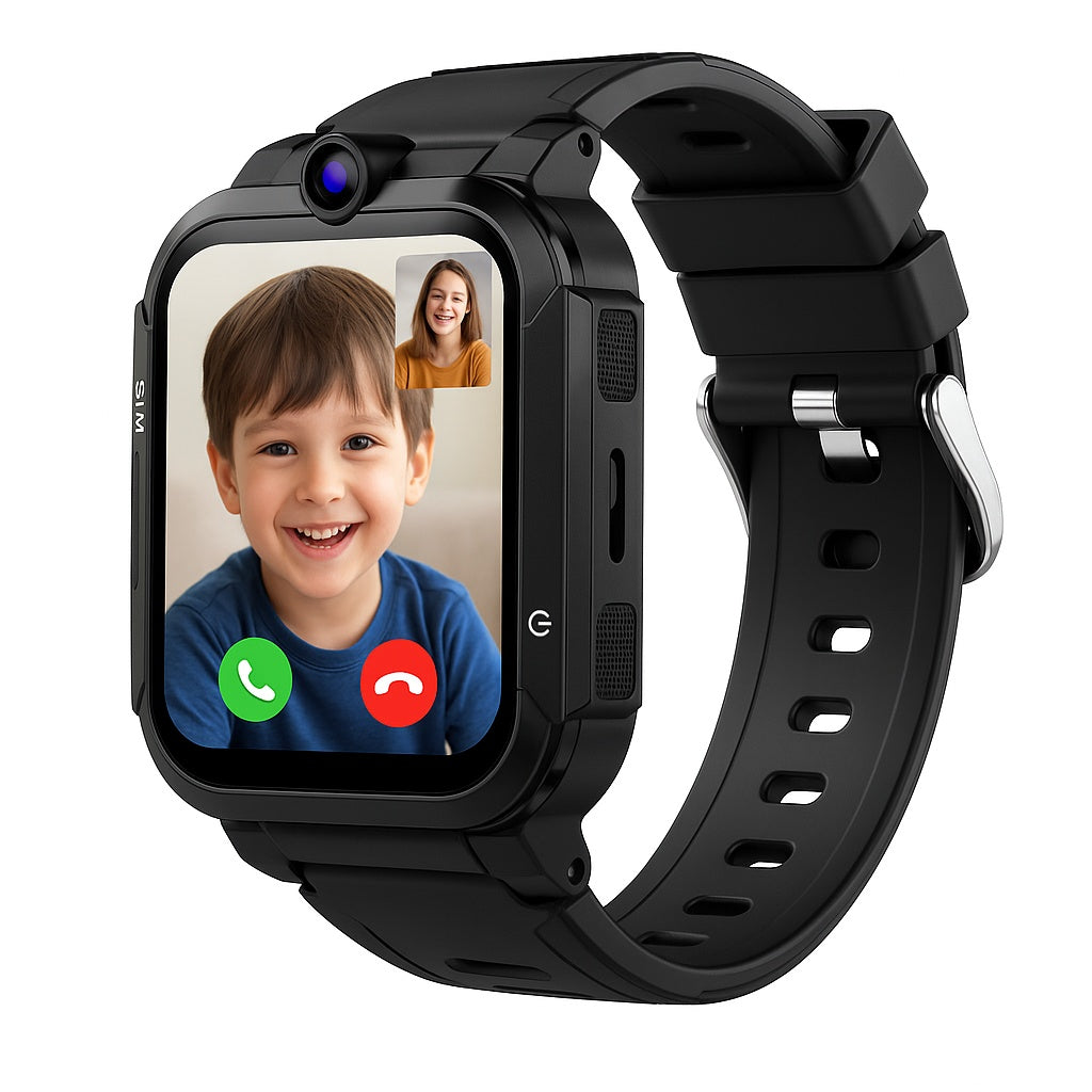 Montre Connectée Enfant 4G — GPS, Caméra, Écran Tactile & Éducative | Fille & Garçon